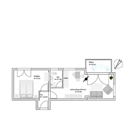 Stettiner Strasse 7 - Whg 1 Apartamento