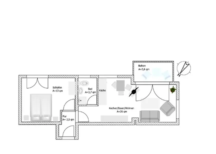 Stettiner Strasse 7 - Whg 1 Apartamento
